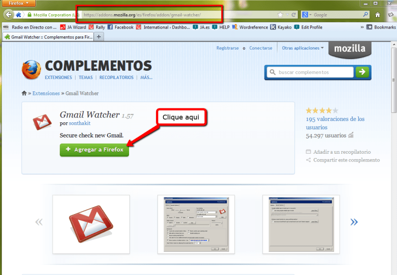 Descargar Notificación con sonido en Firefox