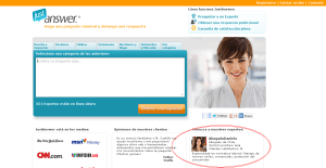 Perfil de los Expertos en la página principal